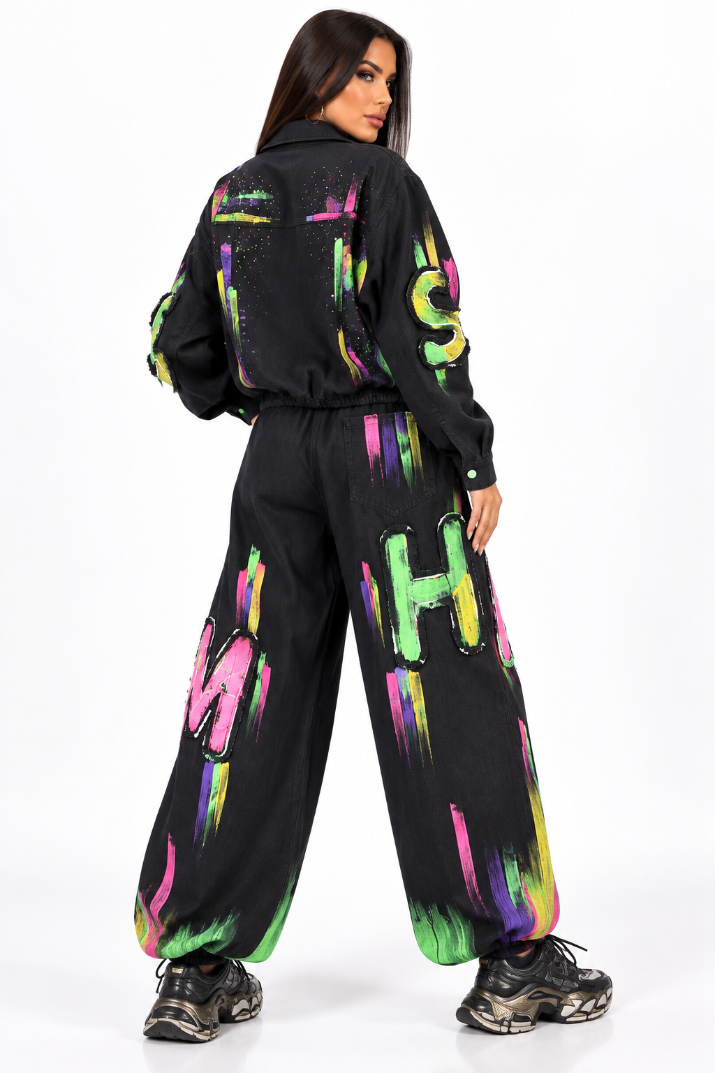 Set Denim Color Splash – Jachetă & Pantaloni