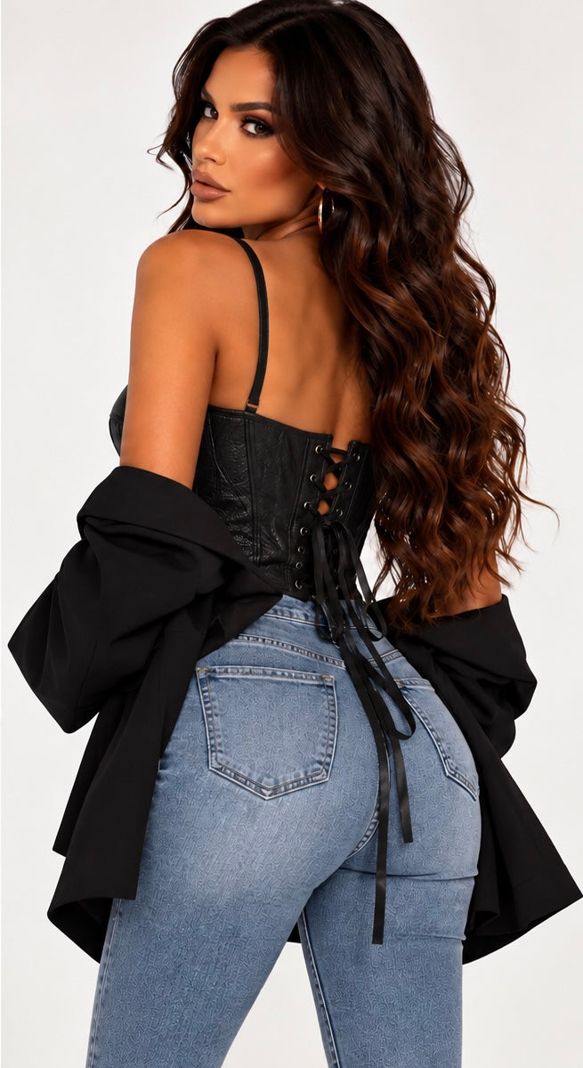 Corset Premium din Piele Ecologică – Luxury Collection