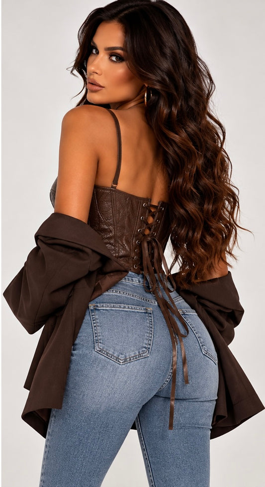 Corset Premium din Piele Ecologică – Luxury Collection