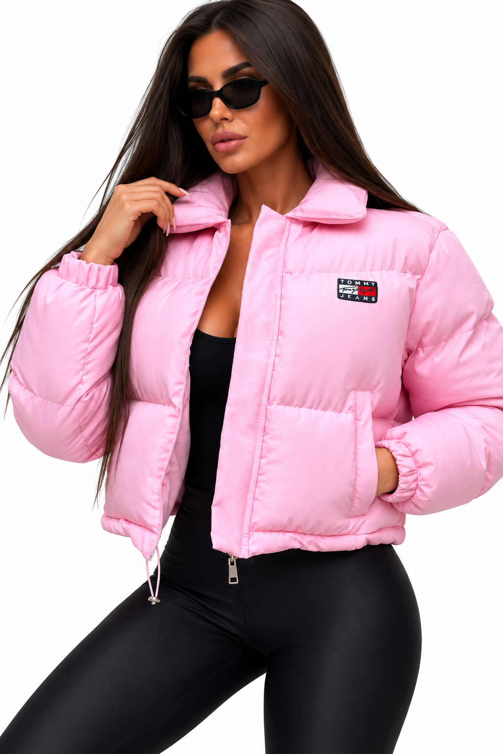 PRECOMANDĂ – Geacă Puffer Premium Roz Baby Pink, Model Scurt