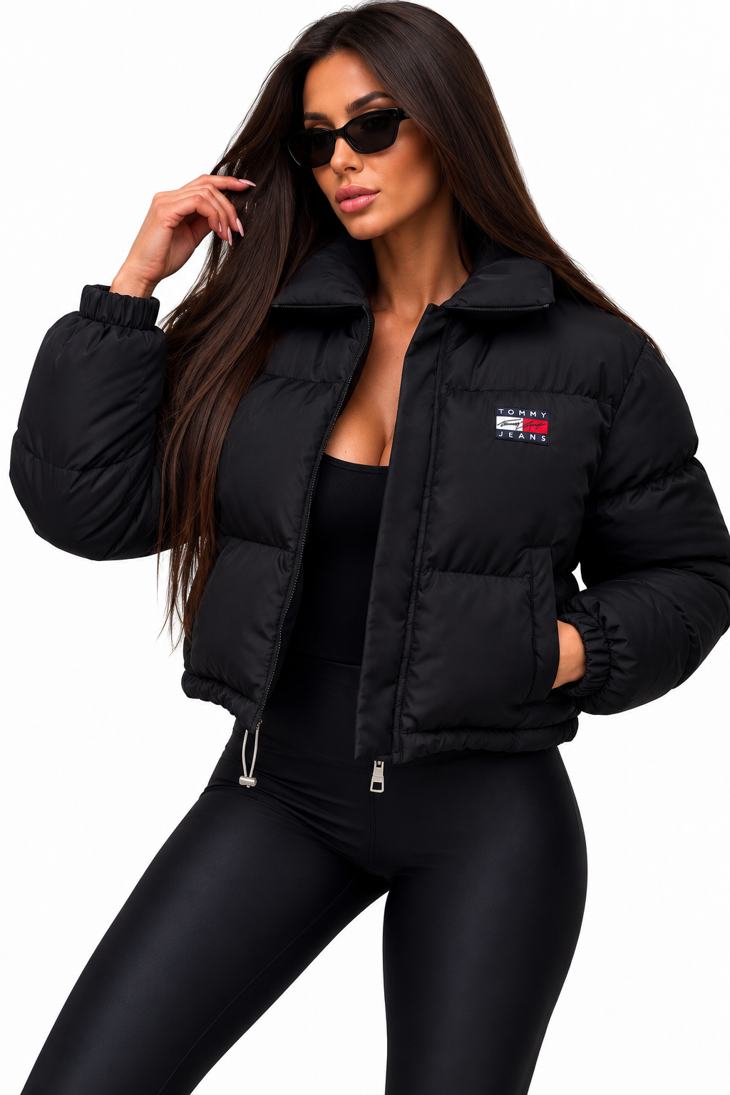 PRECOMANDĂ – Geacă Puffer Premium Neagră, Model Scurt