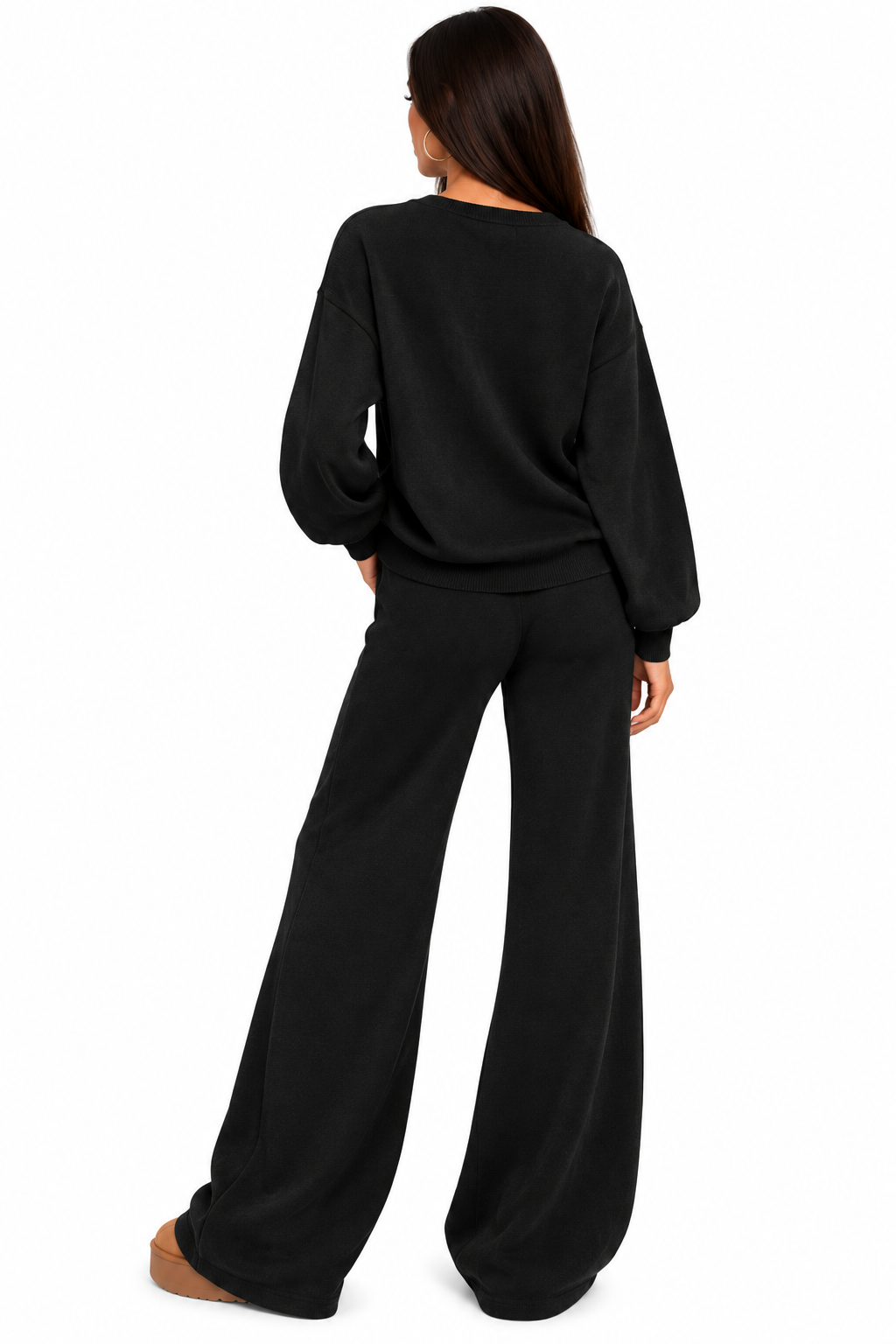 Compleu Damă din Tricot cu Pietricele Strălucitoare – Luxury Sparkle