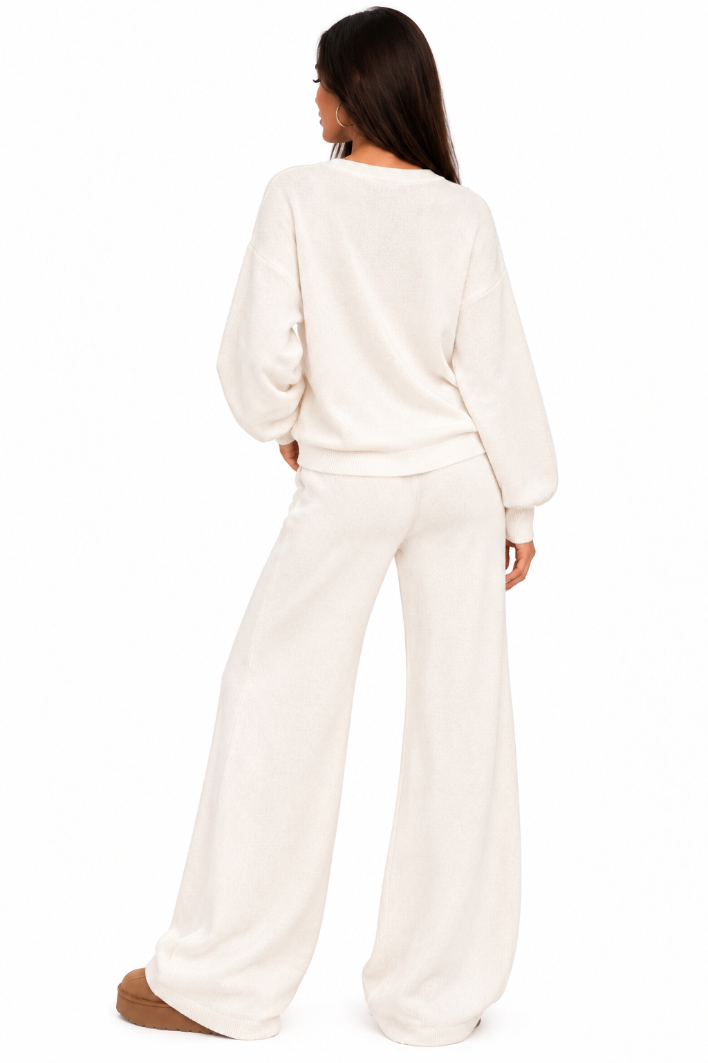 Compleu Damă din Tricot cu Pietricele Strălucitoare – Luxury Sparkle