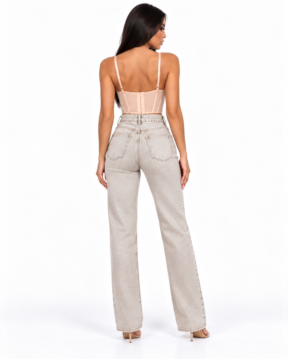 Corset elegant cu bretele detașabile