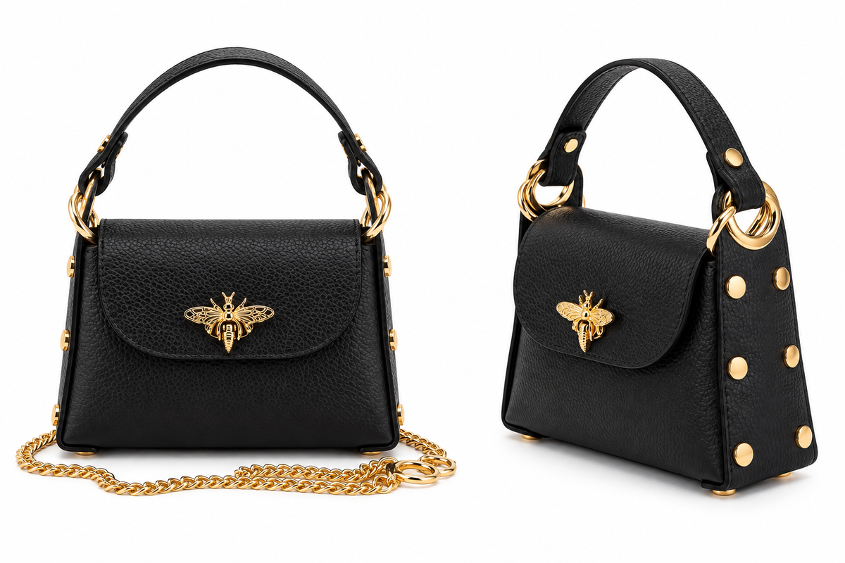 Geantă Damă din Piele Naturală – Black Bee | Made in Italy
